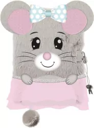 Pamiętnik A5/96 k. Włochacz z kłódką. Mouse