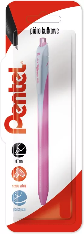 Pióro kulkowe 0,7 mm EnerGel BL437 różowy 1 szt. - tantis.pl
