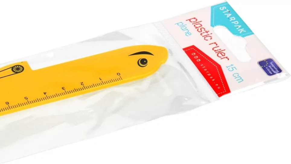 Linijka. Samolot 15cm - tantis.pl