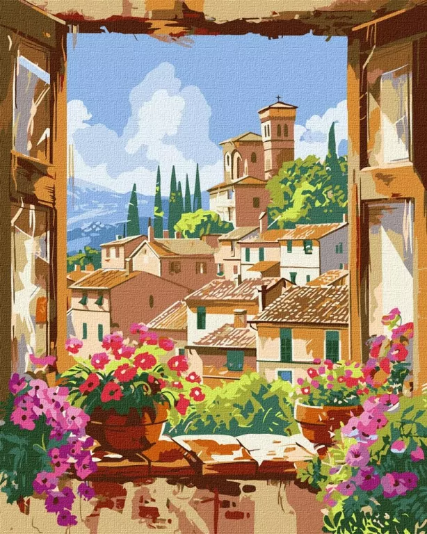 Malowanie po numerach. Ukochana Toskania 40x50cm - tantis.pl