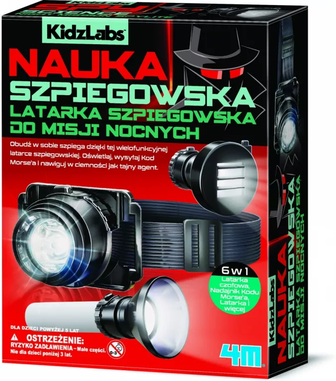 Kidzlabs Latarka szpiegowska do misji nocnych - tantis.pl