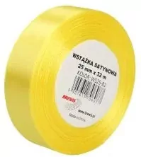 Wstążka satynowa kanarkowy 25mm x 32m - tantis.pl