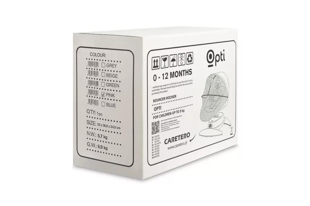 Caretero Bujaczek Opti różowy - tantis.pl