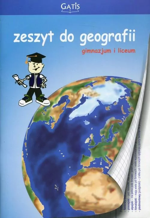 Zeszyt z poradnikiem A5/60k kratka Geografia - tantis.pl