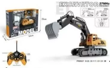 Koparka światło dźwięk 1:18 27MHz 35x11,8x24cm