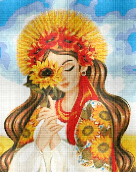 Diamentowa mozaika - Promień słońca 40x50cm - tantis.pl