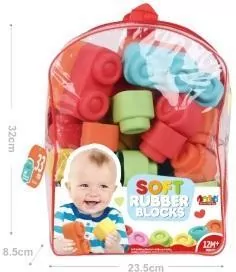 Klocki miękkie w plecaku