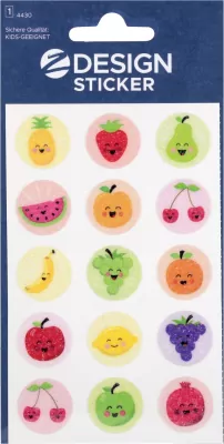 Naklejki błyszczące - owoce