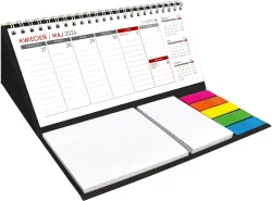 Kalendarz 2026 z notesem tygodniowy czarny