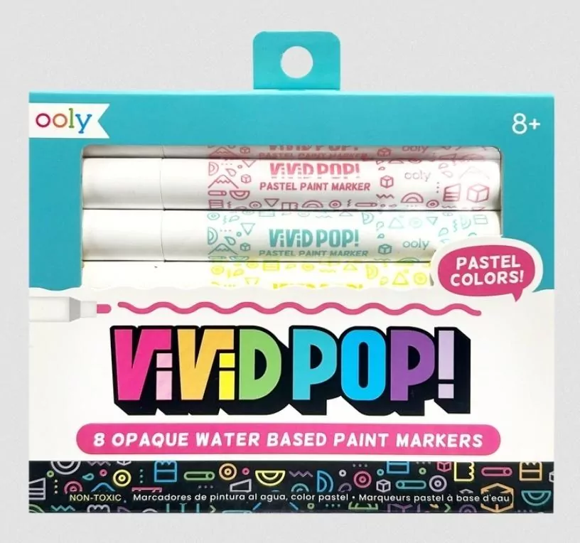 Markery Akrylowe Vivid Pop!! Pastelowe 8szt - tantis.pl