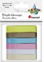 Wstążki satynowe 10mm/2m 6 kolorów - tantis.pl