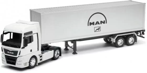 Truck z przyczepą Man TGX 1:32 WELLY - tantis.pl