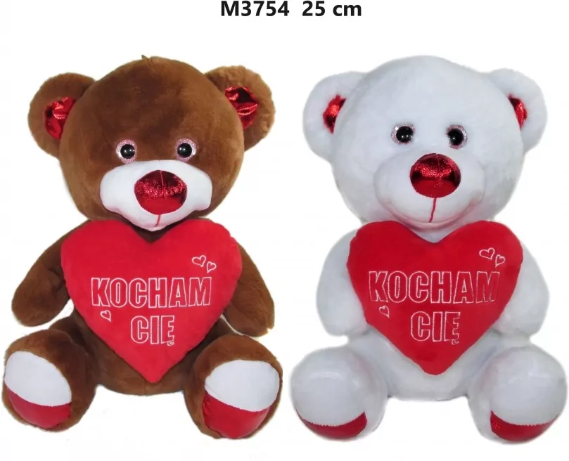 Miś Kocham Cię 25cm MIX - tantis.pl
