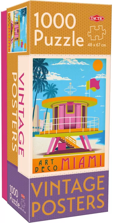 Puzzle 1000. Vintage Miami - tantis.pl