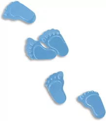 Konfetti stópki niebieskie