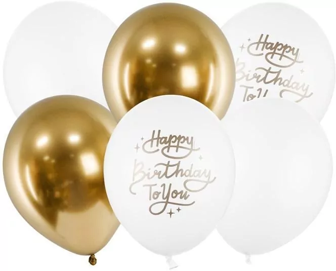 Balony Happy Birthday To You 30cm 6szt - tantis.pl
