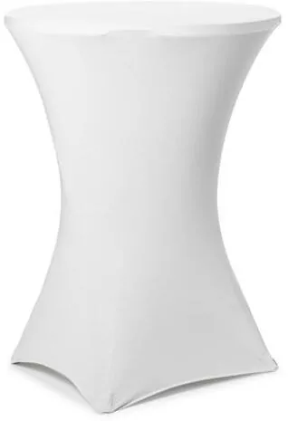 Pokrowiec na stół koktajlowy 80x110cm biały - tantis.pl