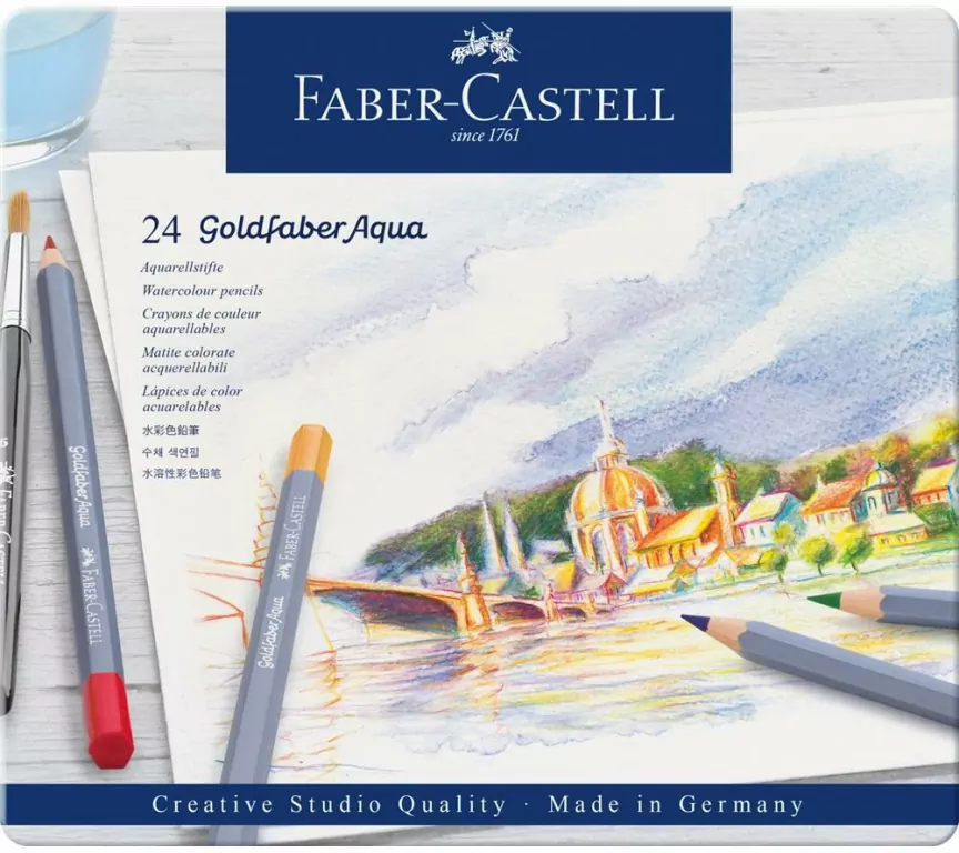 Kredki akwarelowe Goldfaber Aqua. 24 kolory - tantis.pl