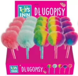 Długopis pompon z grą. Mix. ToysInn. 1 sztuka