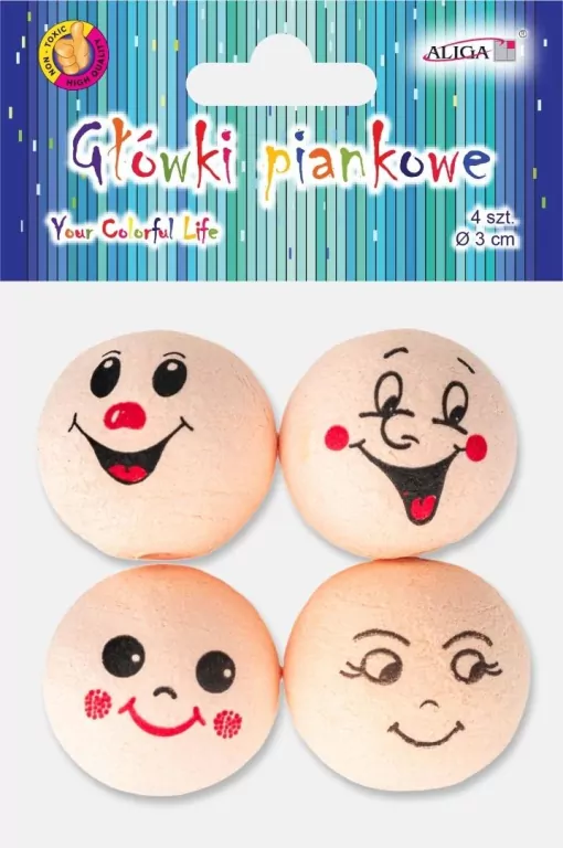 Główki piankowe 3cm 4szt - tantis.pl