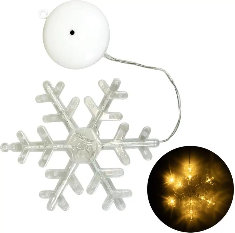 Plastikowa śnieżynka led - tantis.pl