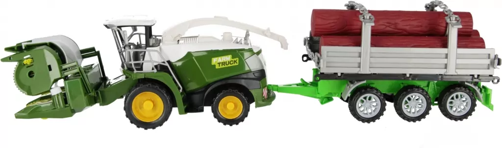 Kombajn z heredem i przyczepą rolniczą Mega Creative 545694 - tantis.pl