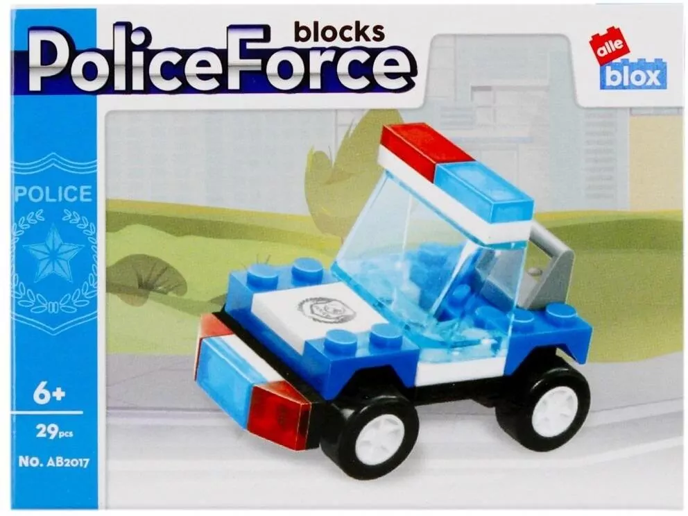 Klocki konstrukcyjne. Policja, 29 elementów - tantis.pl
