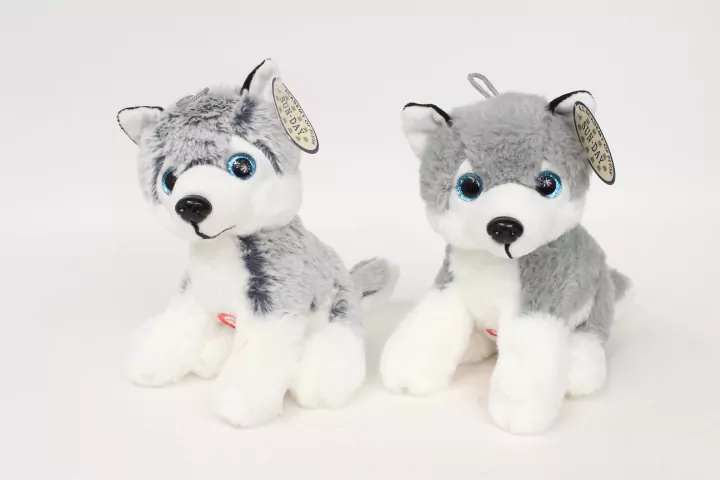 Pies husky z głosem 20cm MIX - tantis.pl