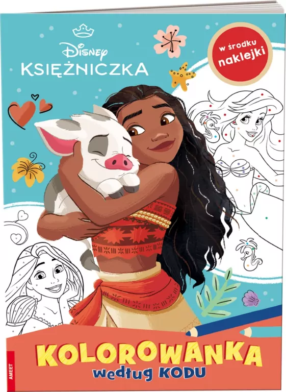 Disney Księżniczka. Kolorowanka według kodu - tantis.pl