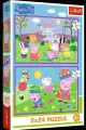 Puzzle 2x24 Peppa na placu zabaw TREFL - tantis.pl