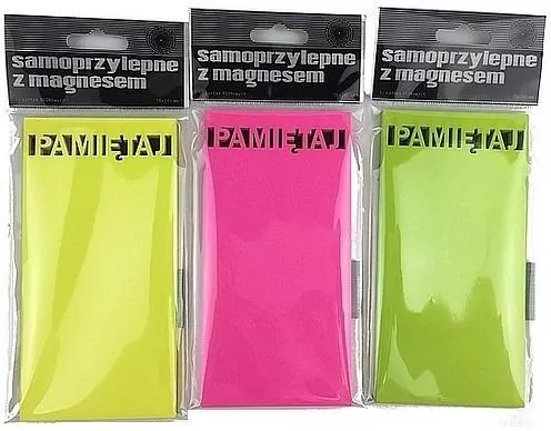 Karteczki elektrostatyczne 75x75mm/100K. Pamiętaj - tantis.pl