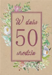 Kartka okolicznościowa Urodziny 50