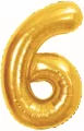 Balon foliowy B&C 6 Royal gold 85cm - tantis.pl