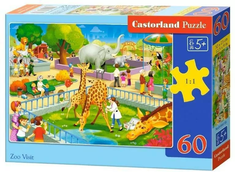 Puzzle 60. Wizyta w Zoo B-52769 - tantis.pl