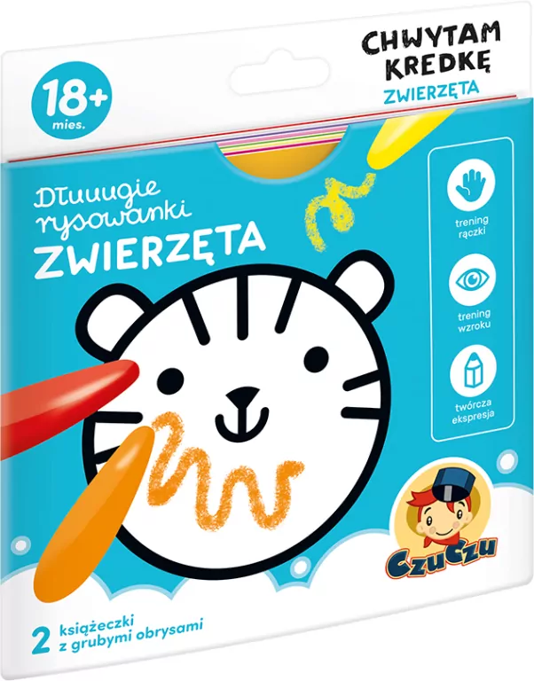 CzuCzu. Zwierzęta. Dłuuugie rysowanki. Chwytam kredkę - tantis.pl