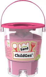 Piasek kinetyczny z foremką różowy 500g