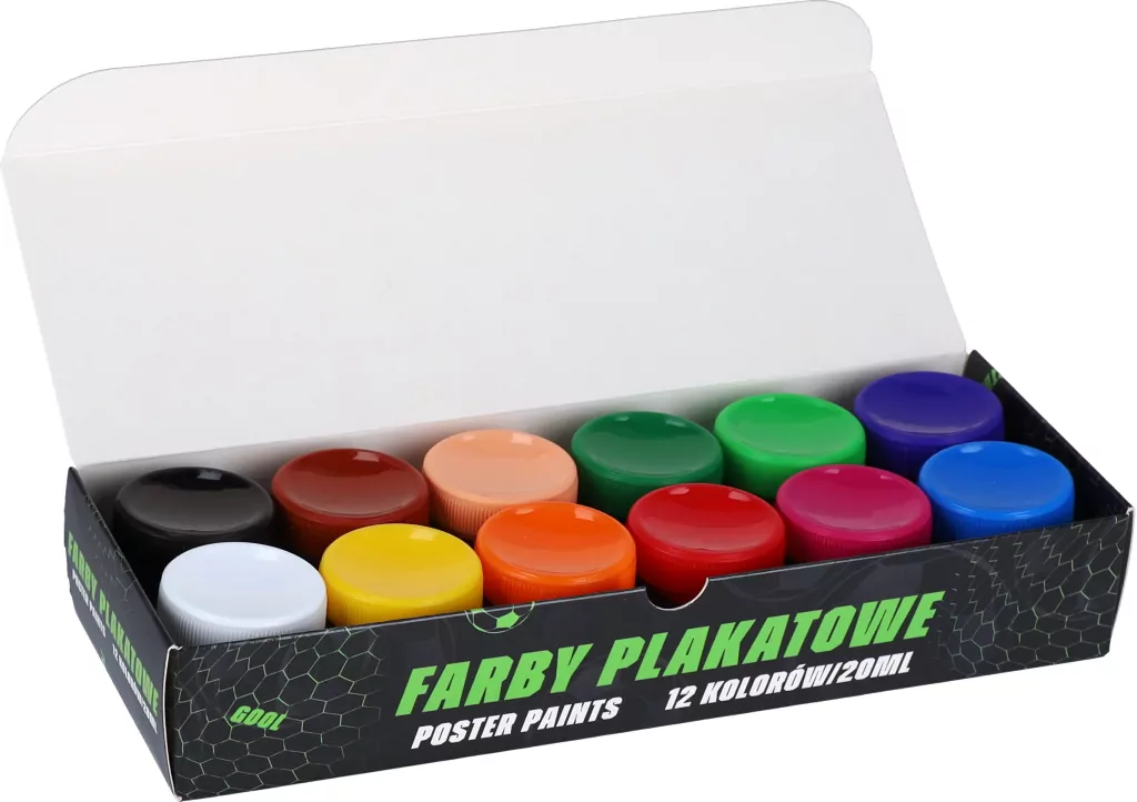 FARBY PLAK 12KOL 20ML FOOTBALL1 STK FOL 6/24 - tantis.pl