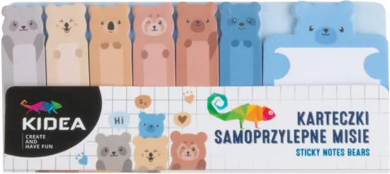 Karteczki samoprzylepne Misie KIDEA