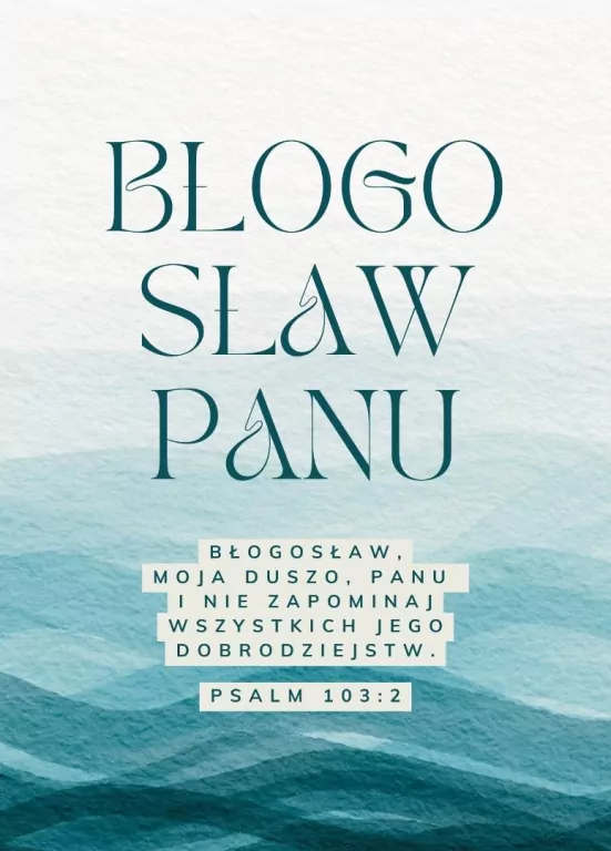 Karnet - Błogosław Panu - tantis.pl