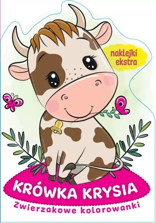 Zwierzakowe kolorowanki. Krówka Krysia - tantis.pl