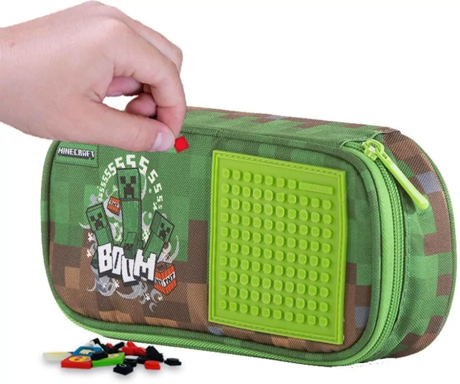 Piórnik Szkolny na suwak Minecraft - tantis.pl