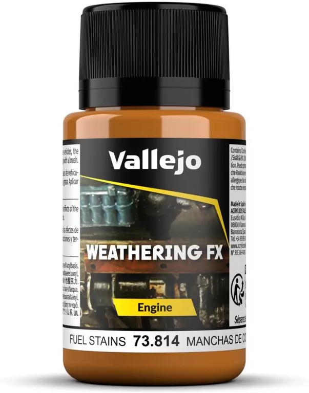 Vallejo: 73.814 - Weathering FX - Engine - Fuel Stains (40 ml) - tantis.pl