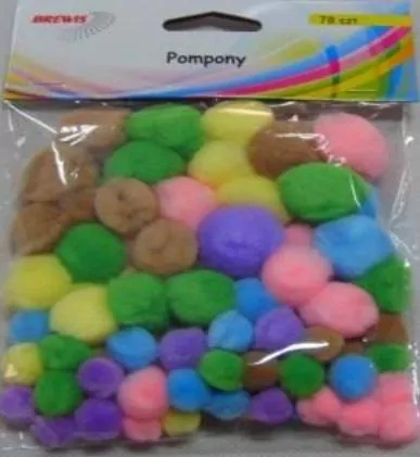 Pompony. Pastelowe - tantis.pl