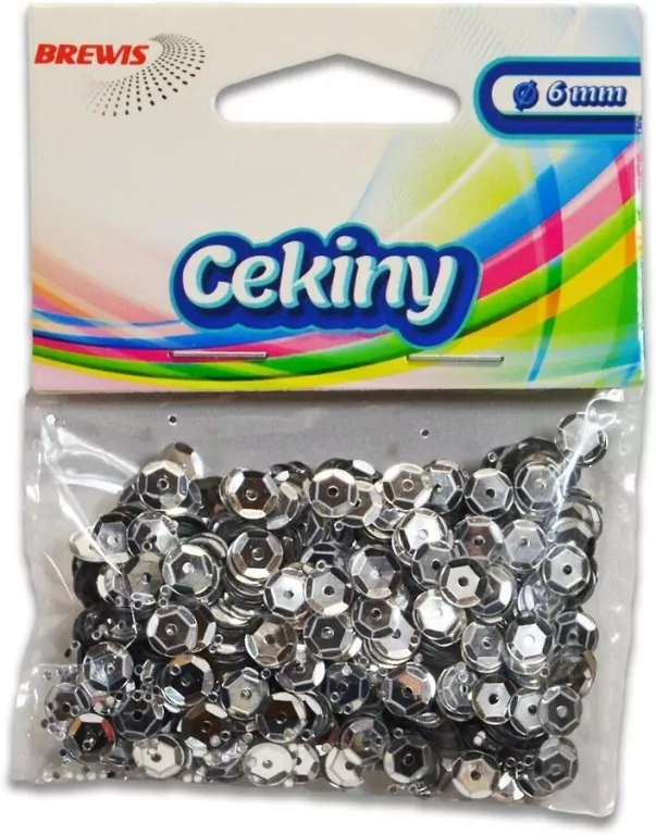 Cekiny błyszczące B 200 srebrny - tantis.pl