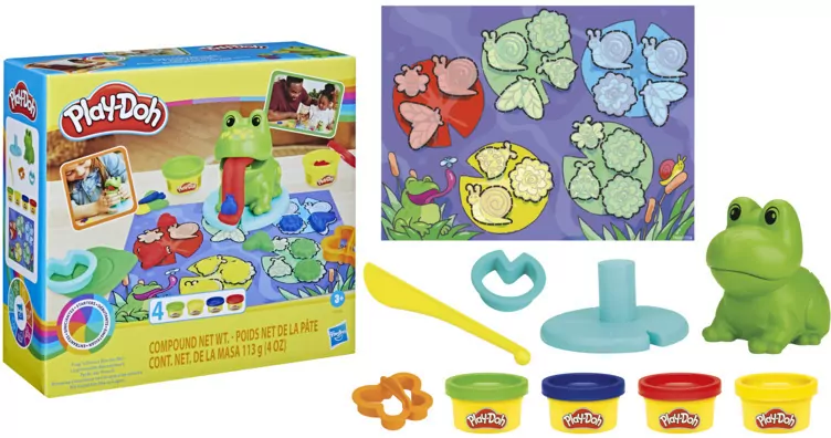 Play-Doh. Zestaw z ciastoliną Starters Żaba i nauka kolorów - tantis.pl