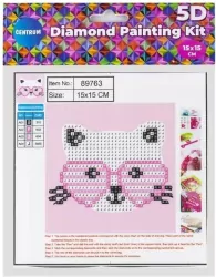 Diamentowa mozaika 5D. Kot 15x15cm