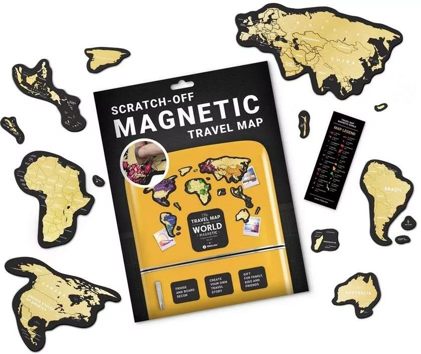 Mapa zdrapka świat travel magnetic world - tantis.pl