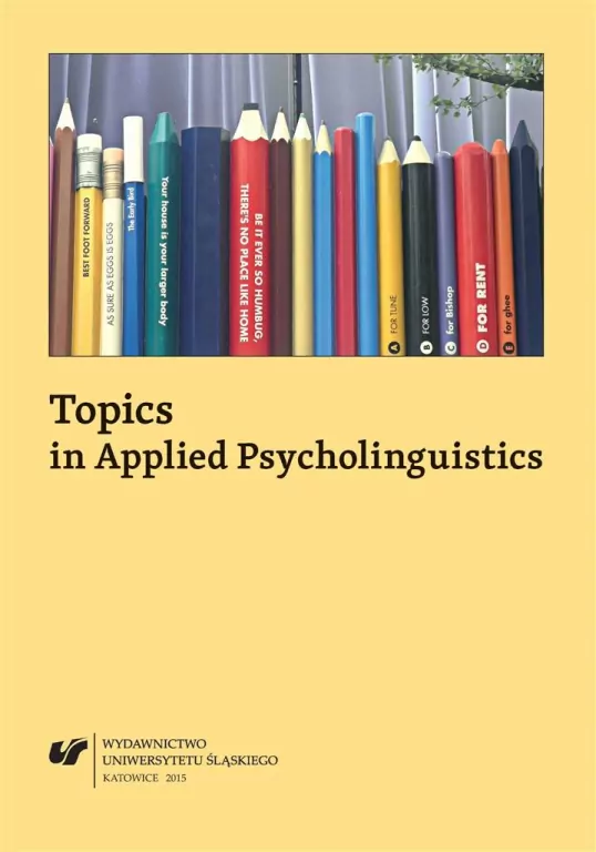 Topics in Applied Psycholinguistics - tantis.pl