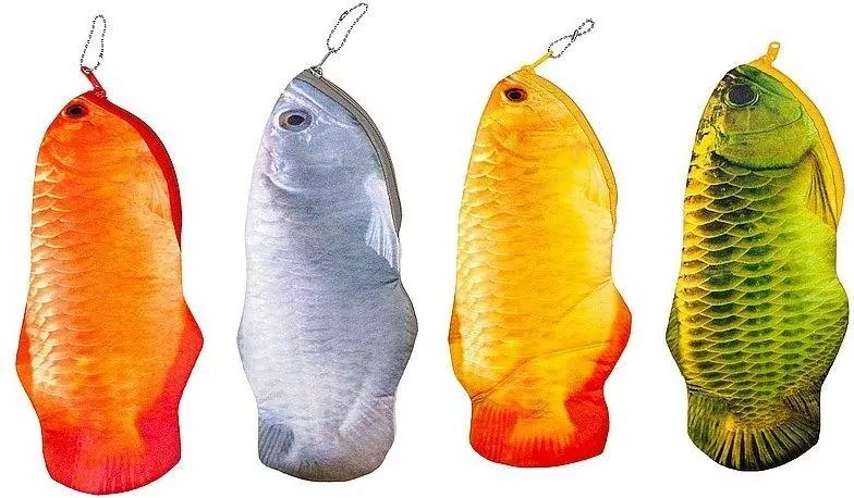 Piórnik saszetka w kształcie ryby MIX - tantis.pl