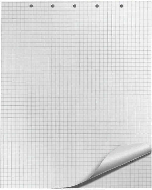 Blok do flipchartów 65x100cm 20K kratka - tantis.pl